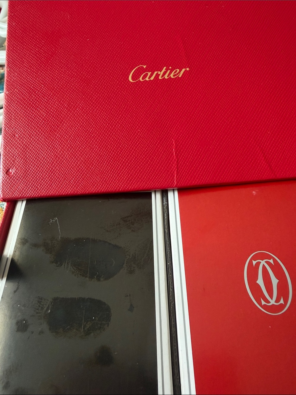 Cartier Red and Black Playing Cards Set